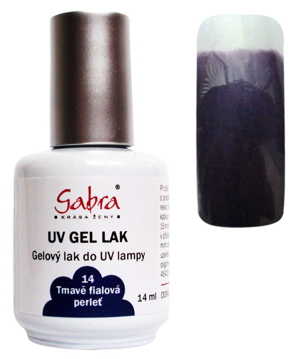 UV gel lak GABRA 14 tmavě fialová perleť 14 ml | NEHTOVÁ MODELÁŽ - Gel laky UV gel lak GABRA 14 tmavě fialová perleť 14 ml | NEHTOVÁ MODELÁŽ - Gel laky